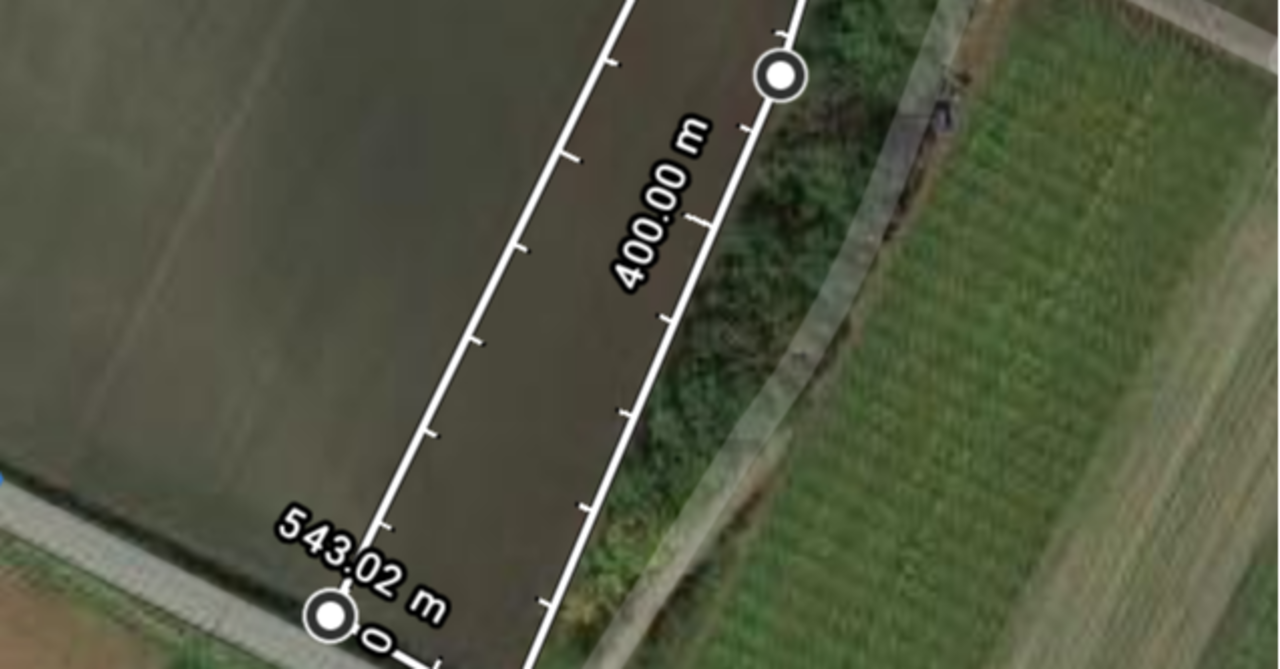 パソコン上で圃場の長さ・面積を測定する【Googleマップ】